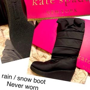 Kate Spade rain /snow boot Size 8 never worn